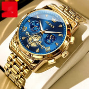 Golden blue faced man