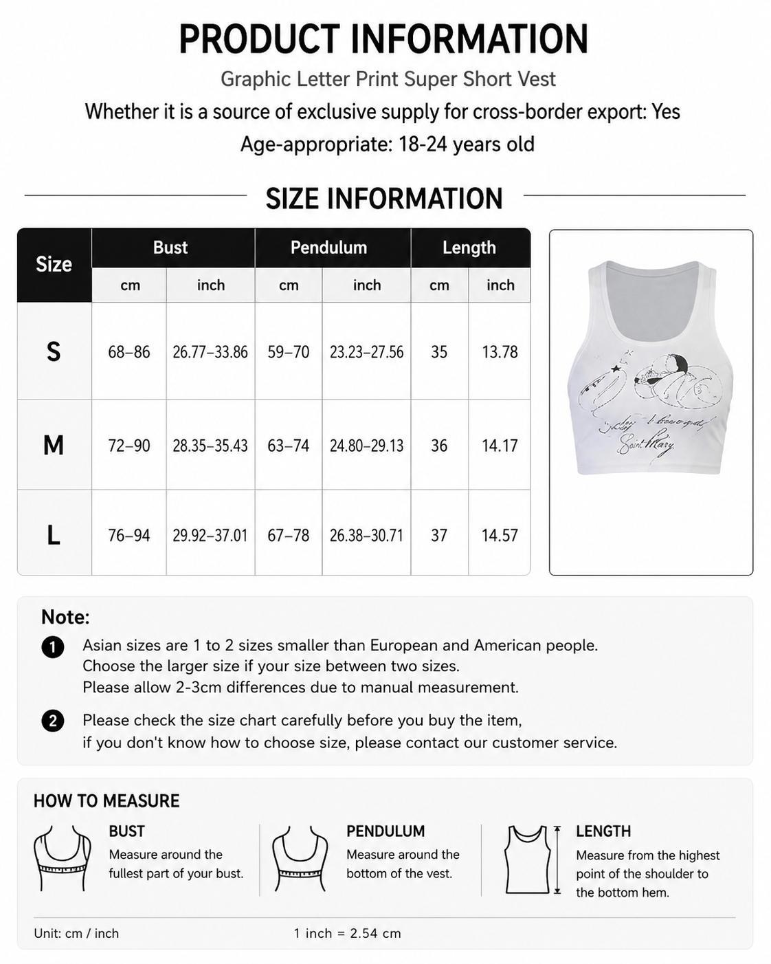 Top ultra court avec imprimé graphique « Not Your Baby »